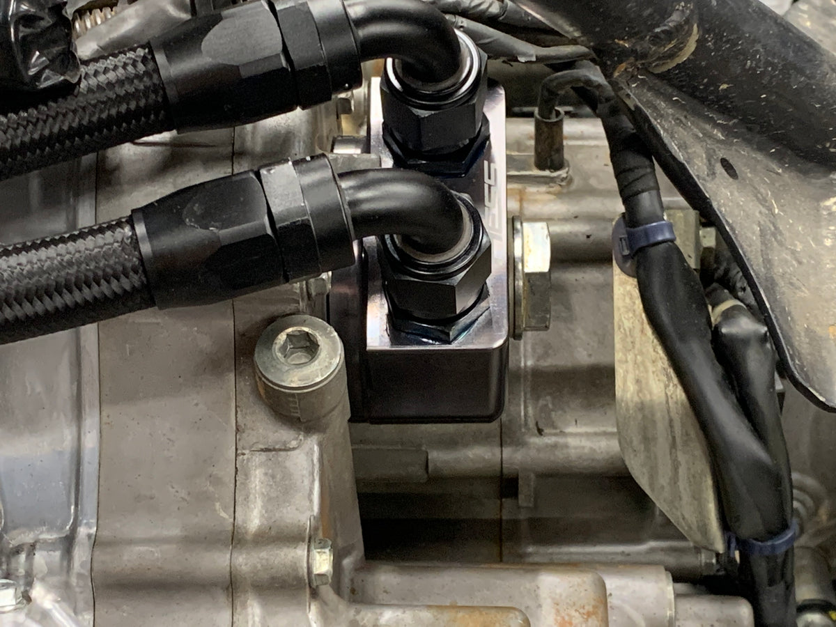 Oil Cooler Adapter- Honda Talon– Hess Motorsports