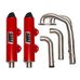 HMF Racing Polaris RZR RS1 Exhaust System (2018-2022) Performance Dual Full Red