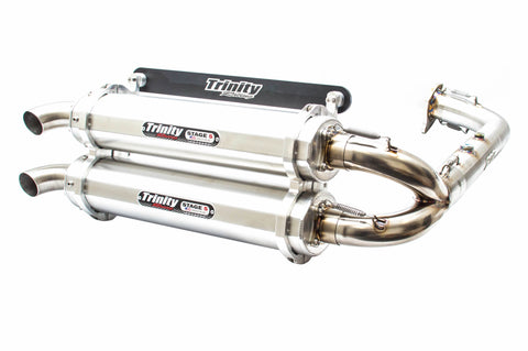 RZR Turbo/S Exhaust Full System Brushed