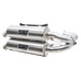 HMF Racing Polaris RZR XP Turbo Exhaust System (2016-2021) Titan Dual Full Stainless
