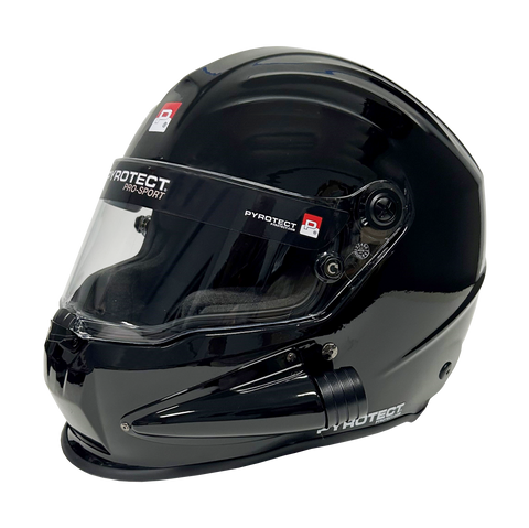 Pyrotect Pro Sport Duckbill Side Forced Air Full Face Helmet SA2020 - Gloss Black