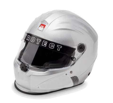Pyrotect Pro Sport Duckbill Side Forced Air Full Face Helmet SA2020 - Silver