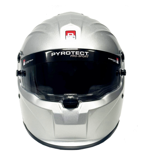 Pyrotect Pro Sport Duckbill Top Forced Air Full Face Helmet SA2020 - Silver