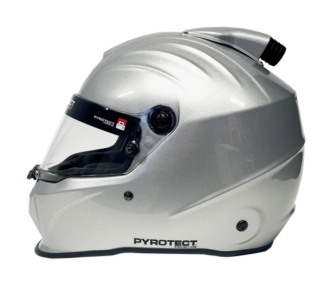 Pyrotect Pro Sport Duckbill Top Forced Air Full Face Helmet SA2020 - Silver