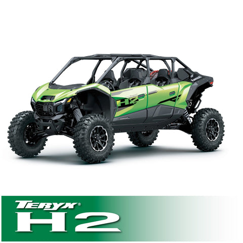 Kawasaki Teryx4 / Teryx5 H2 – Complete Communication Kit with Bluetooth Intercom and 2-Way Radio