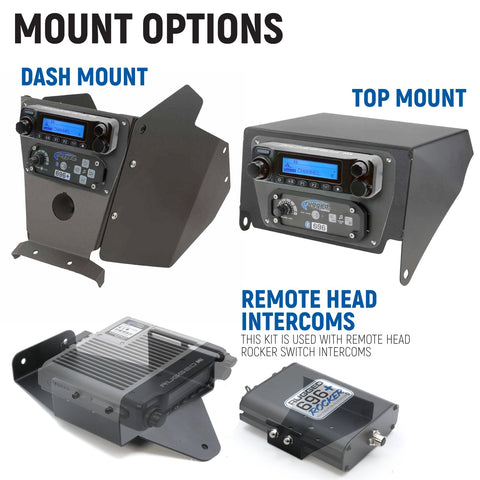 Polaris RZR RS1 – Complete Communication Kit with Bluetooth Intercom and 2-Way Radio