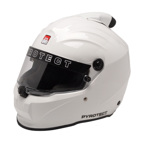 Pyrotect Pro Sport Duckbill Top Forced Air Full Face Helmet SA2020 - White