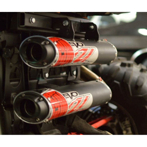 Big Gun EVO U Dual Slip On Muffler – Polaris RZR XP Turbo (16-22)