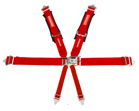 Pyrotect 6PT 3" Harness, 3" Latch & Link, w/ Upper Harness Pads