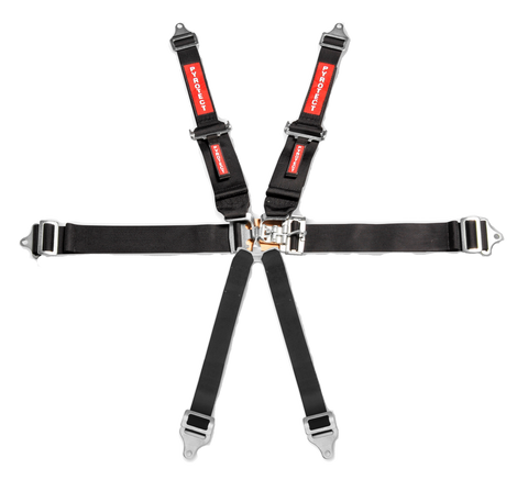 Pyrotect 6PT 3" Harness, 3" Latch & Link, 3"-2" Upper Shoulder Belts