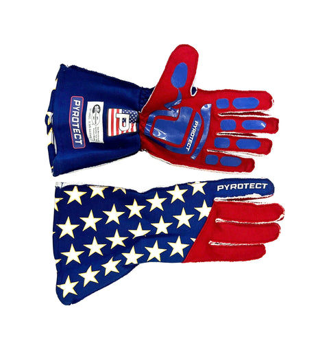 Pyrotect Patriot USA Reverse Stitch 2 Layer SFI-5 Gloves