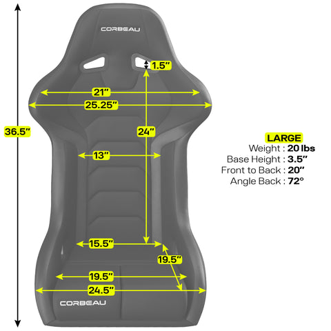 Corbeau Seats - FX1 PRO - [Only Seat]