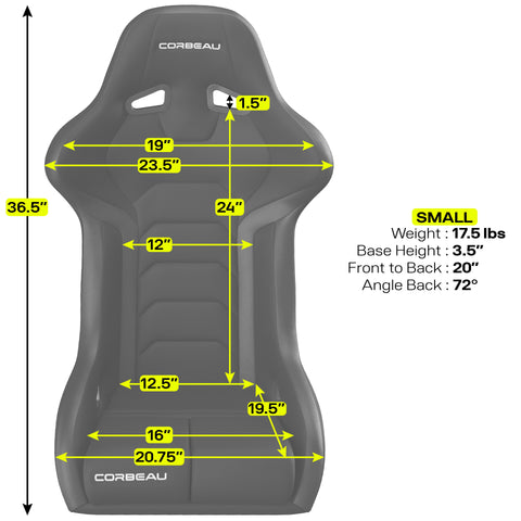 Corbeau Seats - FX1 PRO - [Only Seat]