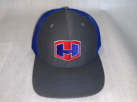 Hess Motorsports Mesh Snap Back Trucker Hat with HM Symbol