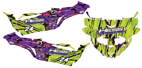 Yamaha YXZ 1000R/SS Graphic Kit - Hess Motorsports Custom Kit