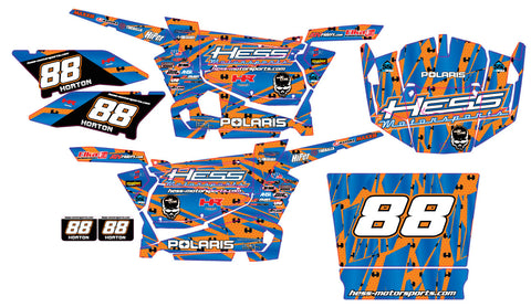 Polaris RZR XP 1000 Graphic Kit - Hess Motorsports Custom Kit