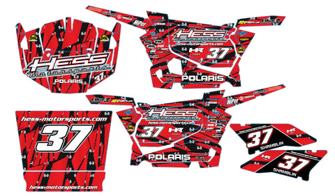 Polaris RZR XP 1000 Graphic Kit - Hess Motorsports Custom Kit