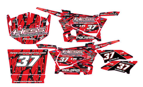 Polaris RZR XP 1000 Graphic Kit - Hess Motorsports Custom Kit