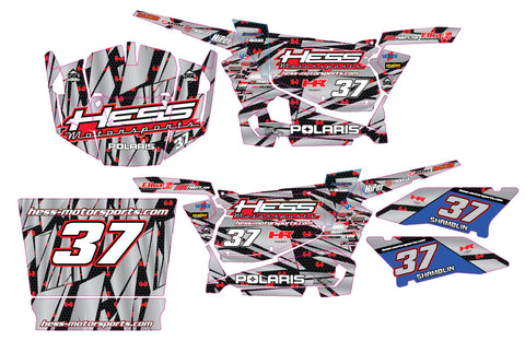 Polaris RZR XP Turbo Graphic Kit - Hess Motorsports Custom Kit