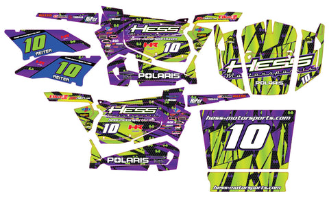 Polaris RZR XP 1000 Graphic Kit - Hess Motorsports Custom Kit