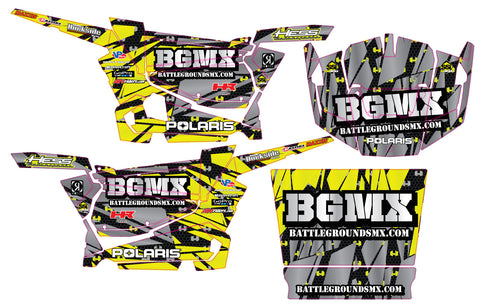 Polaris RZR XP 900 Graphic Kit - Hess Motorsports Custom Kit