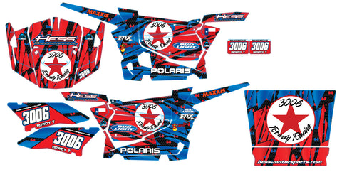 Polaris RZR XP 900 Graphic Kit - Hess Motorsports Custom Kit