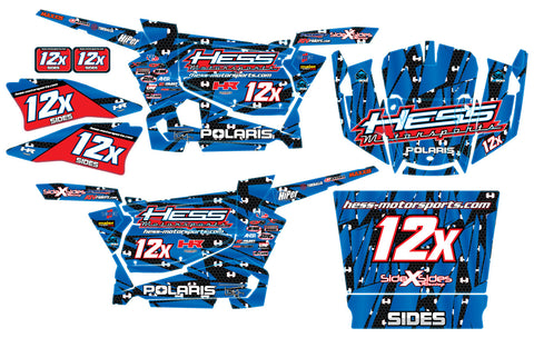 Polaris RZR XP 1000 Graphic Kit - Hess Motorsports Custom Kit