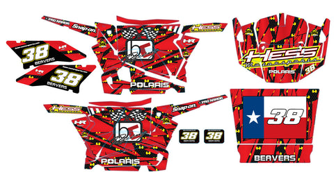 Polaris RZR XP 1000 Graphic Kit - Hess Motorsports Custom Kit