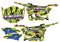 Polaris RZR XP 1000 Graphic Kit - Hess Motorsports Custom Kit