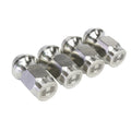Caltric 16-Pack M12-1.5 Lug Nuts For Polaris RZR XP 1000 2014-2021 – Front & Rear, Aluminum Silver
