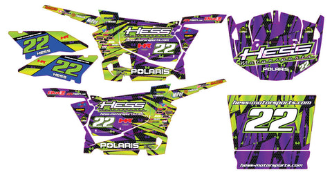 Polaris RZR XP 1000 Graphic Kit - Hess Motorsports Custom Kit
