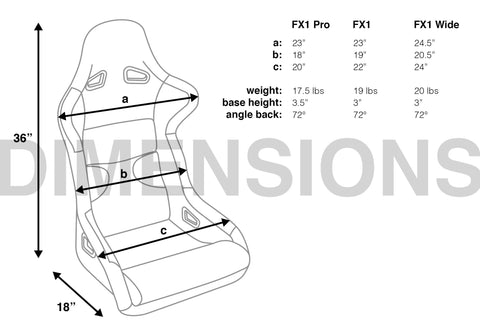 Corbeau Seats - FX1 PRO - Polaris RZR  [Only Seat]