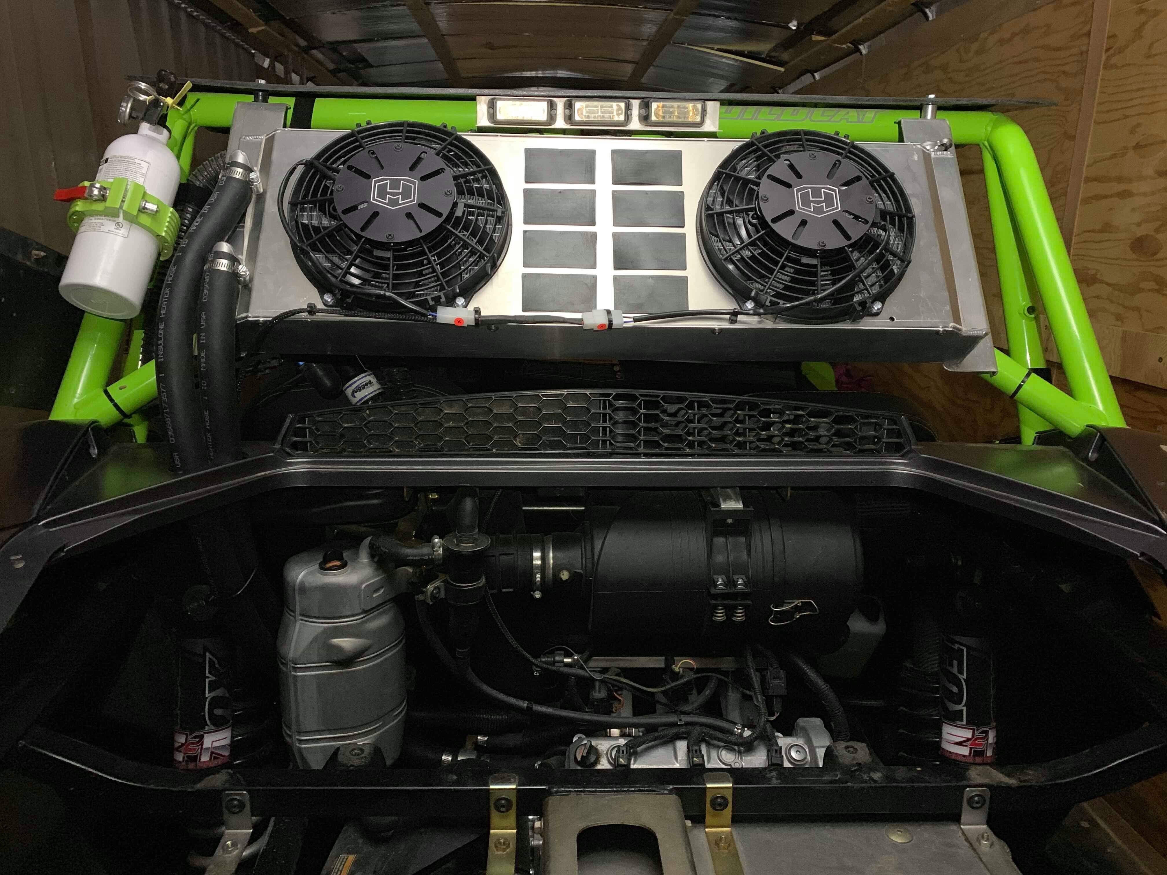Wildcat X Rear Radiator Radiator Relocation Kit - Textron Wildcat 1000 XX (Rear Window)– Hess ...