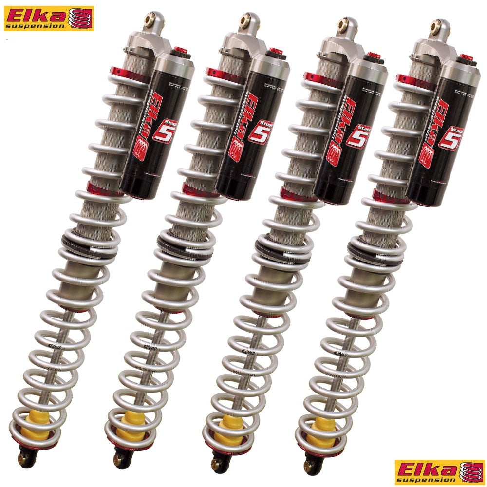 Elka Suspension - Stage 5 High-Performance UTV Shocks 2.5 Fronts and 3 ...