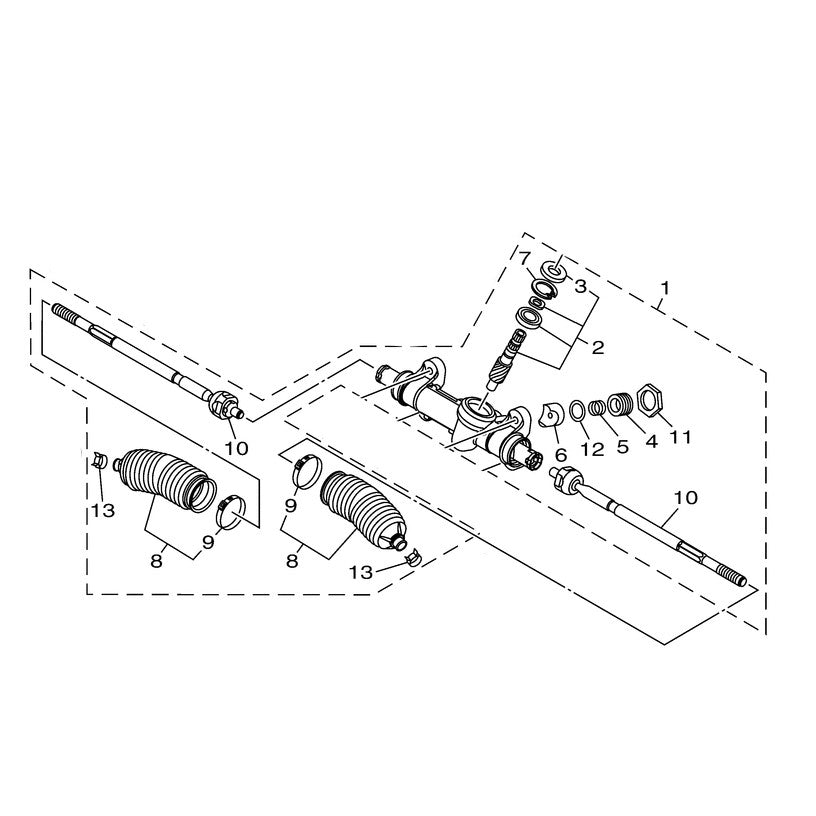 Steering Rack Assembly YXZ1000R/SS Hess Motorsports